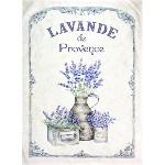 Provencal Cotton Tea Towel, 19 x 26 inches, "Lavender" design