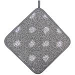 Grey Lotus Quilted Potholder - Provencal design