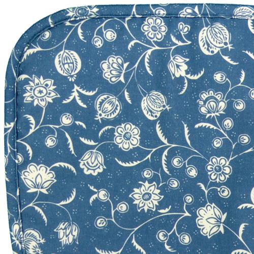 Blue Flors Quilted cotton Potholder - Provencal design