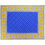 Blue Rectangle Provencal Quilted placemat, "Esterel" design