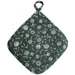 Green Flors cotton Potholder - Provencal design