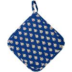 Blue Indianaire Quilted cotton Potholder - Provencal design