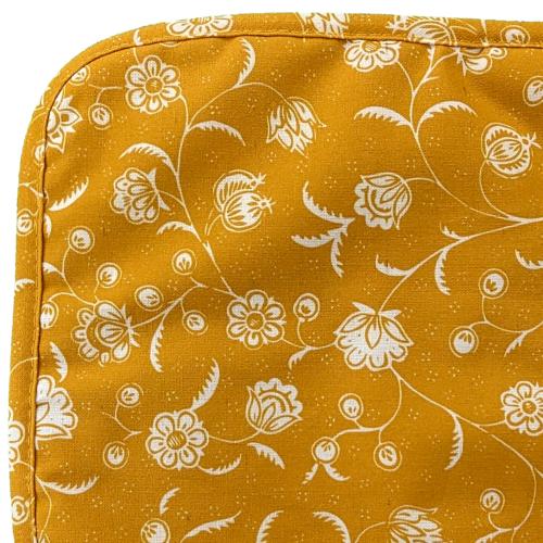 Ocher Flors cotton Potholder - Provencal design