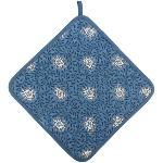 Blue Lotus Quilted Potholder - Provencal design