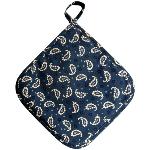 Blue Volutes cotton Potholder - Provencal design