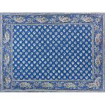 Quilted Blue Cotton placemat 15"x19", Bonis pattern