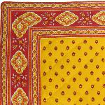 Saffron Rectangle Provencal Quilted placemat, "Esterel" design