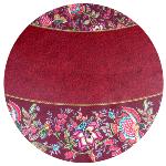 Round Cotton Provencal Tablecloth Cassis "Colombes"