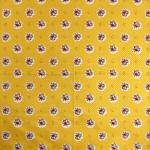 Yellow Napkin, Provencal design "Flowers", 100% pure cotton